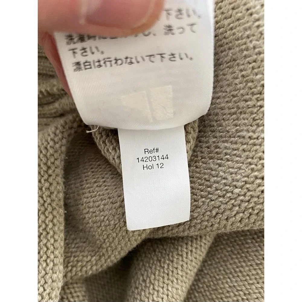 Eddie Bauer Men's L Sand Combed Cotton Classic Crew Neck Pullover Sweater - Picture 6 of 6
